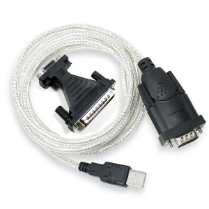 넥시 USB TO RS232 시리얼 케이블 9핀 25핀 젠더 양방향 통신 (NX215)